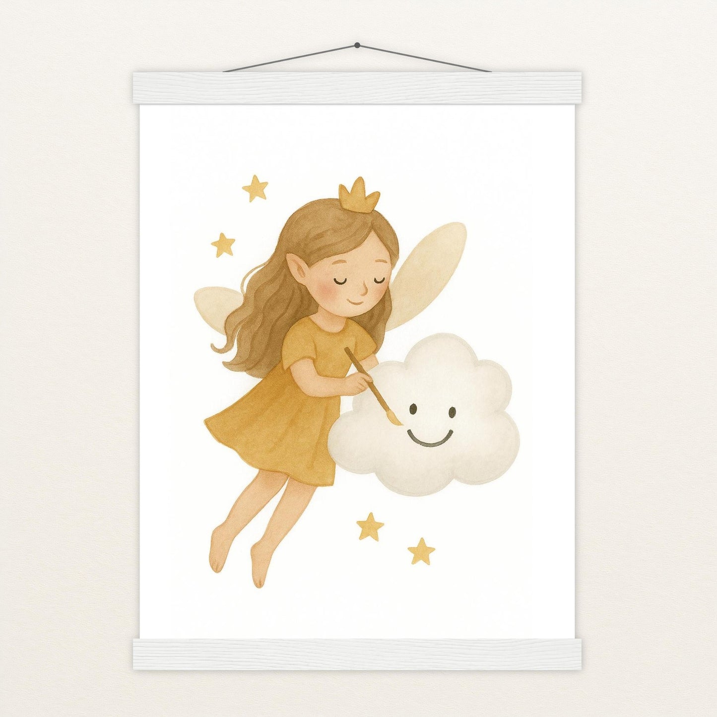 Fina die Fee - Motiv: "Wolke" Poster mit Leisten von tinylearner