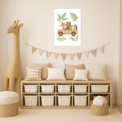 Tierfreunde - Motiv: "Safari" Poster von tinylearner