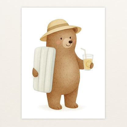 Balu der Bär - Motiv: "Strandtag" Poster von tinylearner