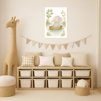 Emil der Elefant - Motiv: "Boot" Poster von tinylearner