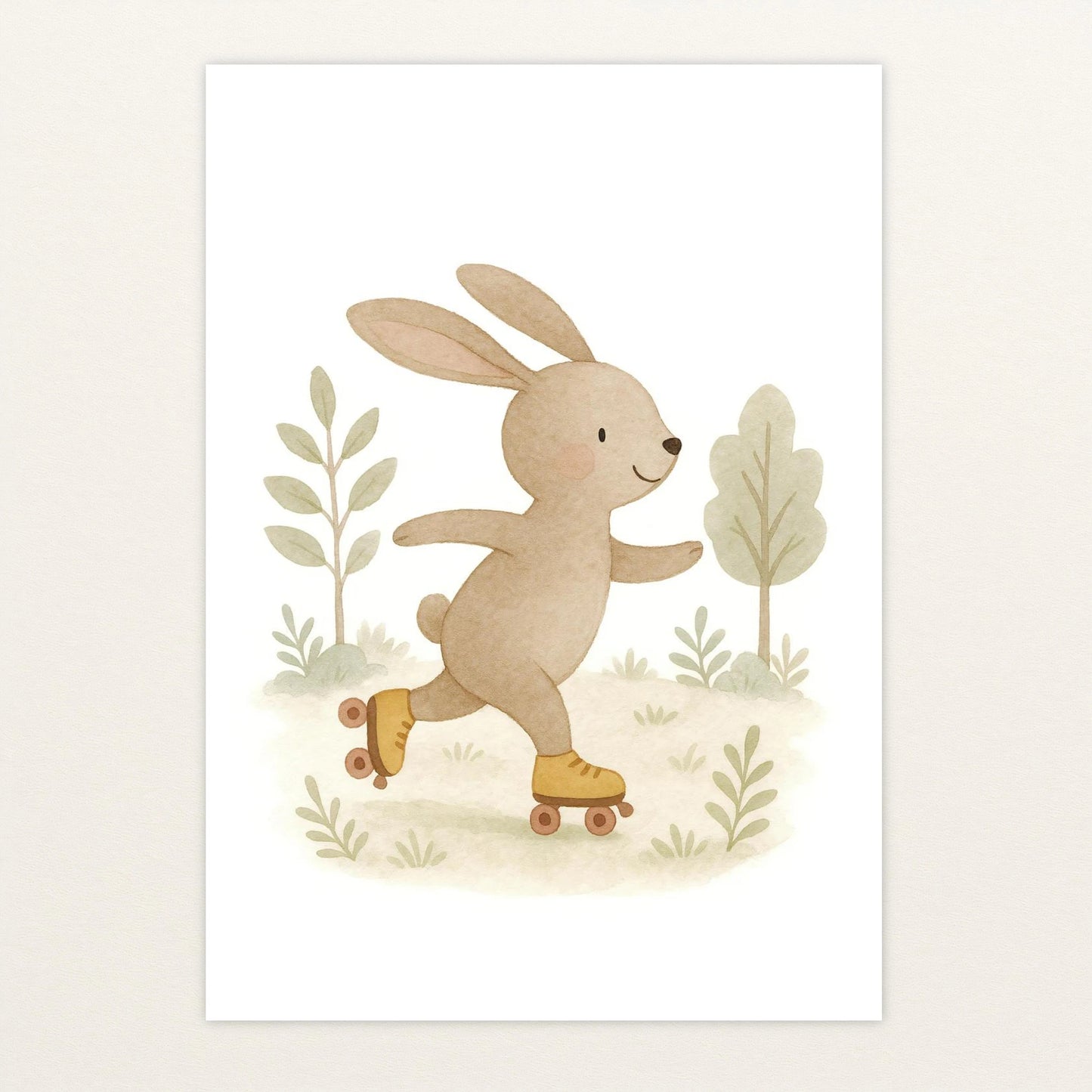 Holly der Hase - Motiv: "Rollschuhe" Poster von tinylearner