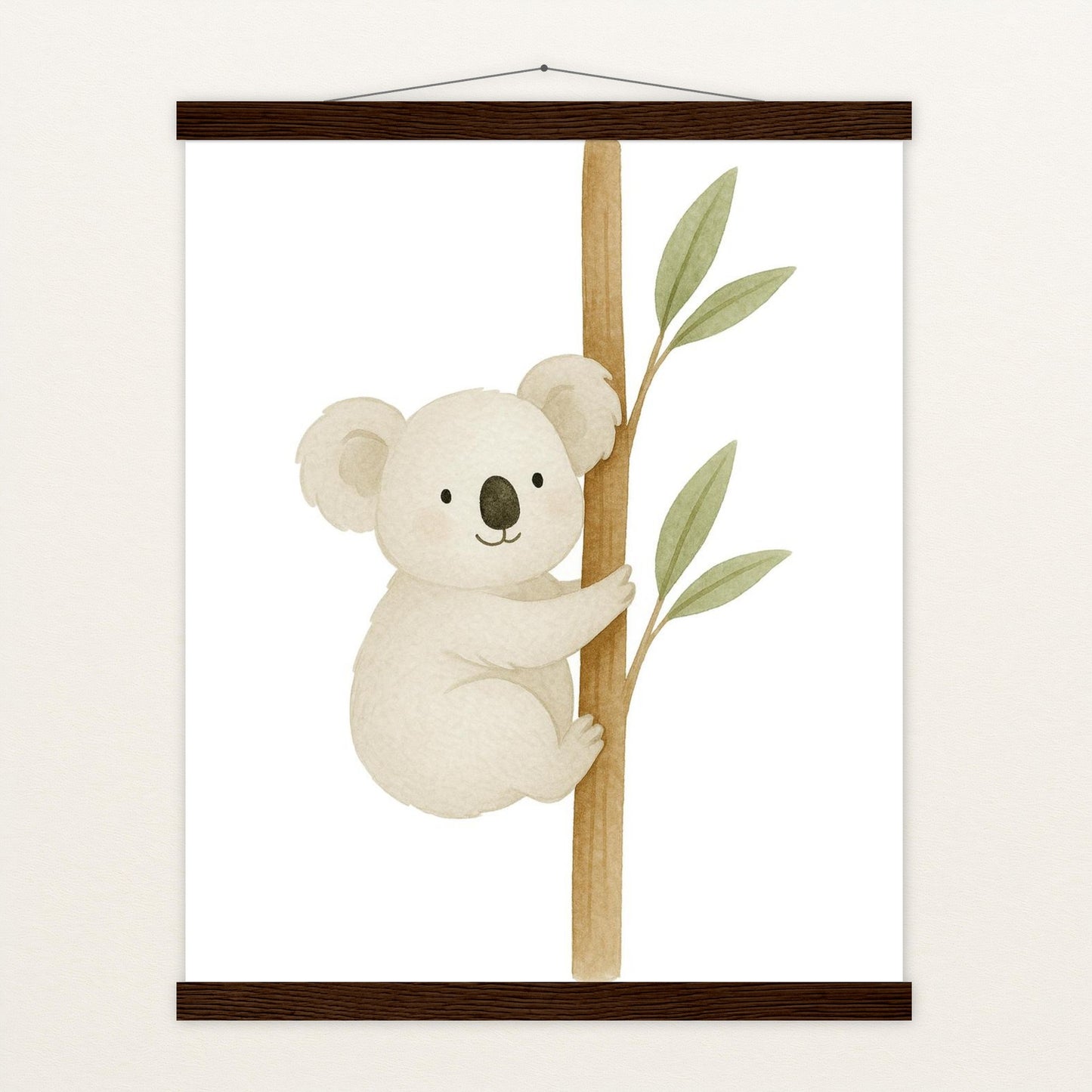 Kori der Koala Poster mit Leisten von tinylearner
