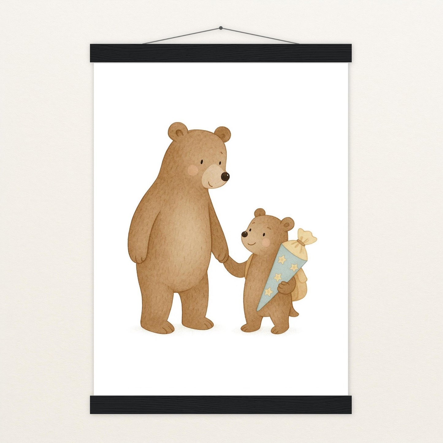 Balu der Bär - Motiv: "Schultüte" Poster mit Leisten von tinylearner