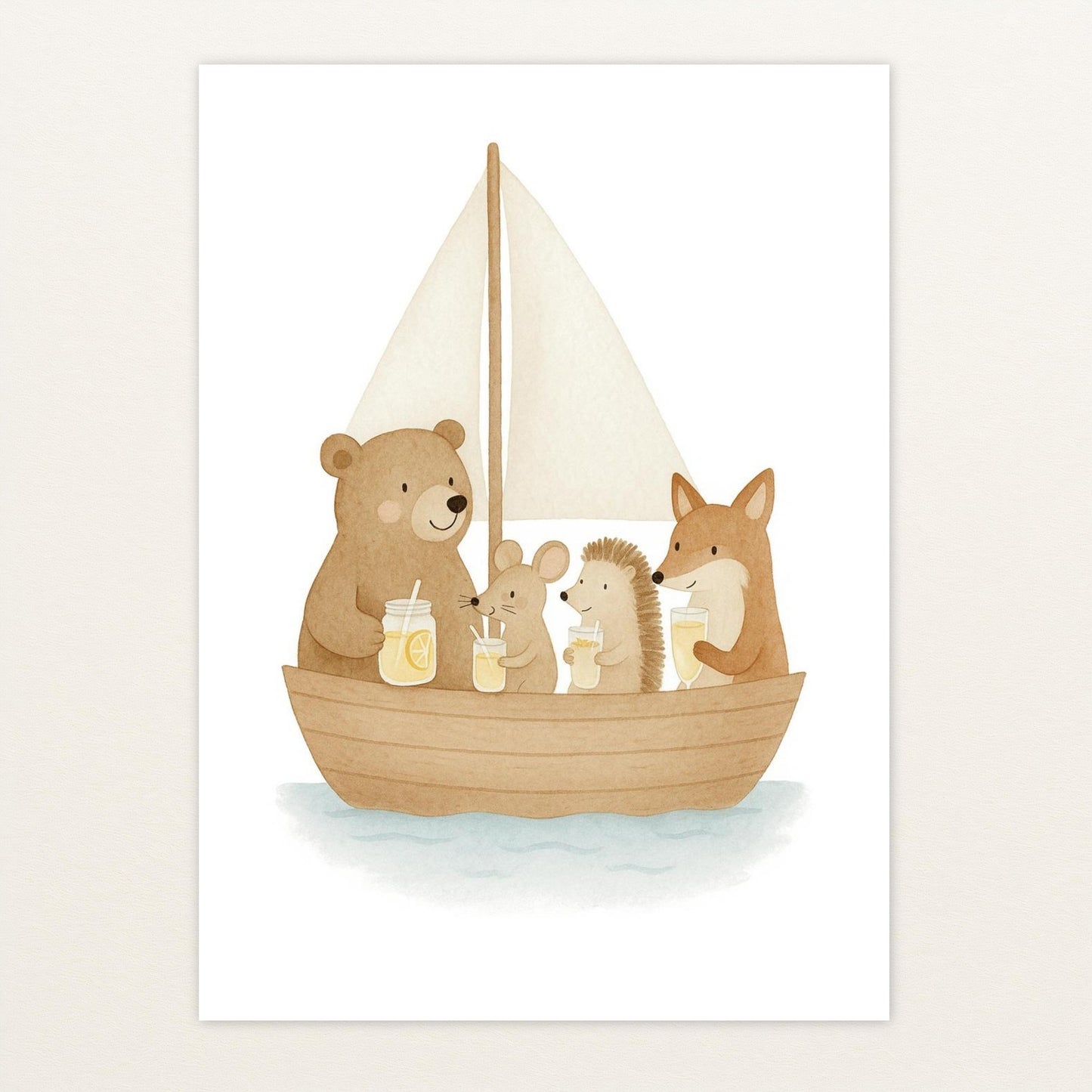 Tierfreunde - Motiv: "Segelschiff" Poster von tinylearner