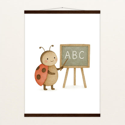 Marie der Marienenkäfer - Lehrer Poster mit Leisten von tinylearner