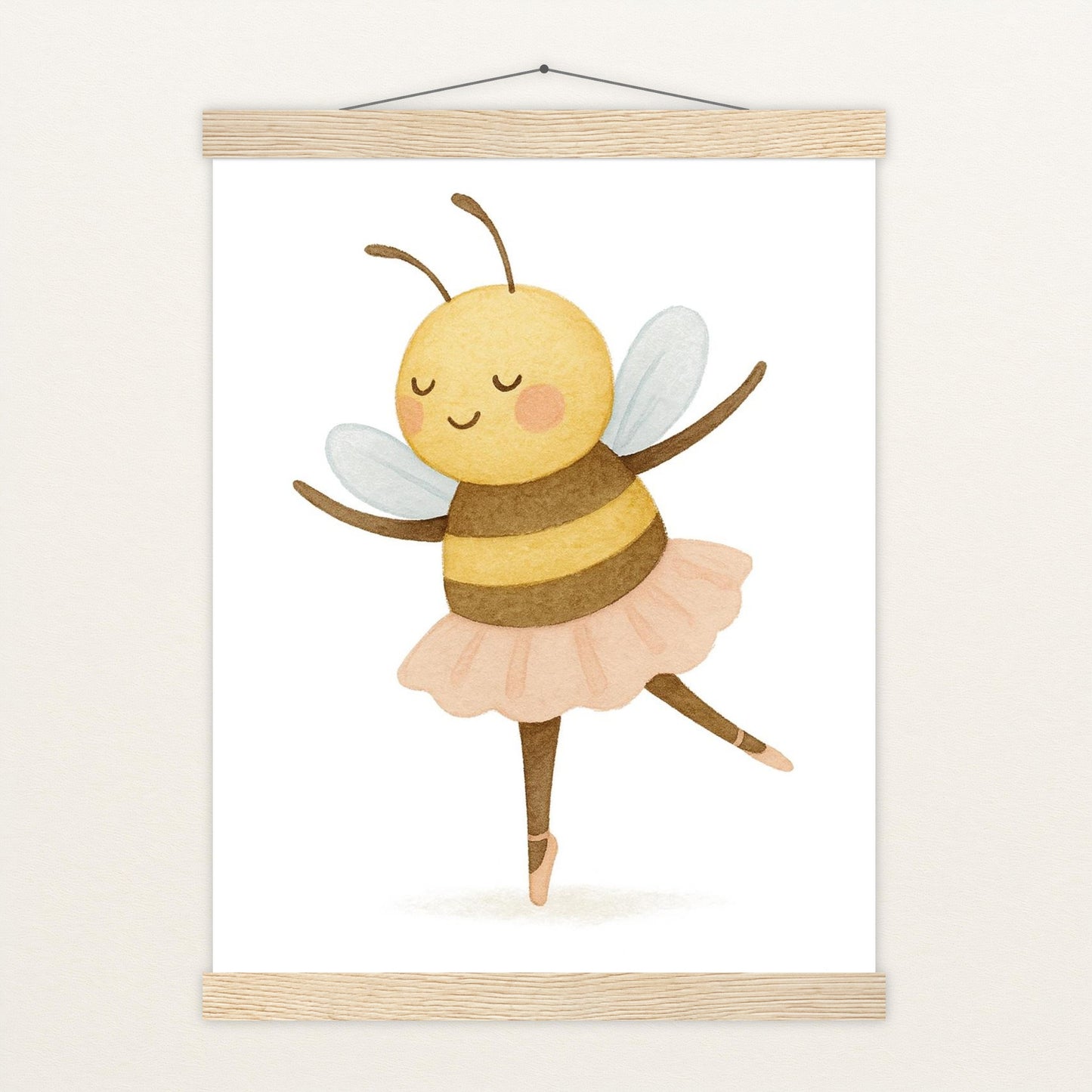Bibi die Biene - Motiv: "Ballett" Poster mit Leisten von tinylearner