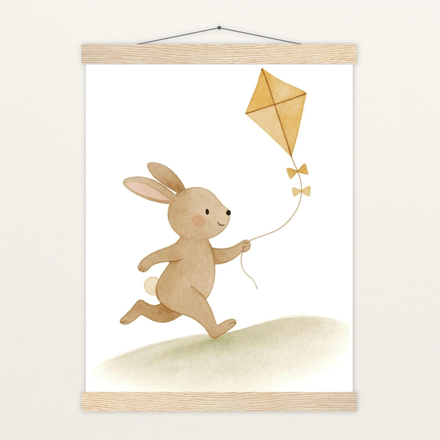 Holly der Hase - Motiv: "Drachen" Poster mit Leisten von tinylearner