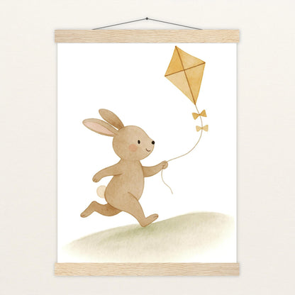 Holly der Hase - Motiv: "Drachen" Poster mit Leisten von tinylearner