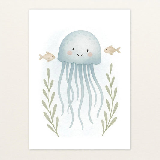 Quinn die Qualle Poster von tinylearner