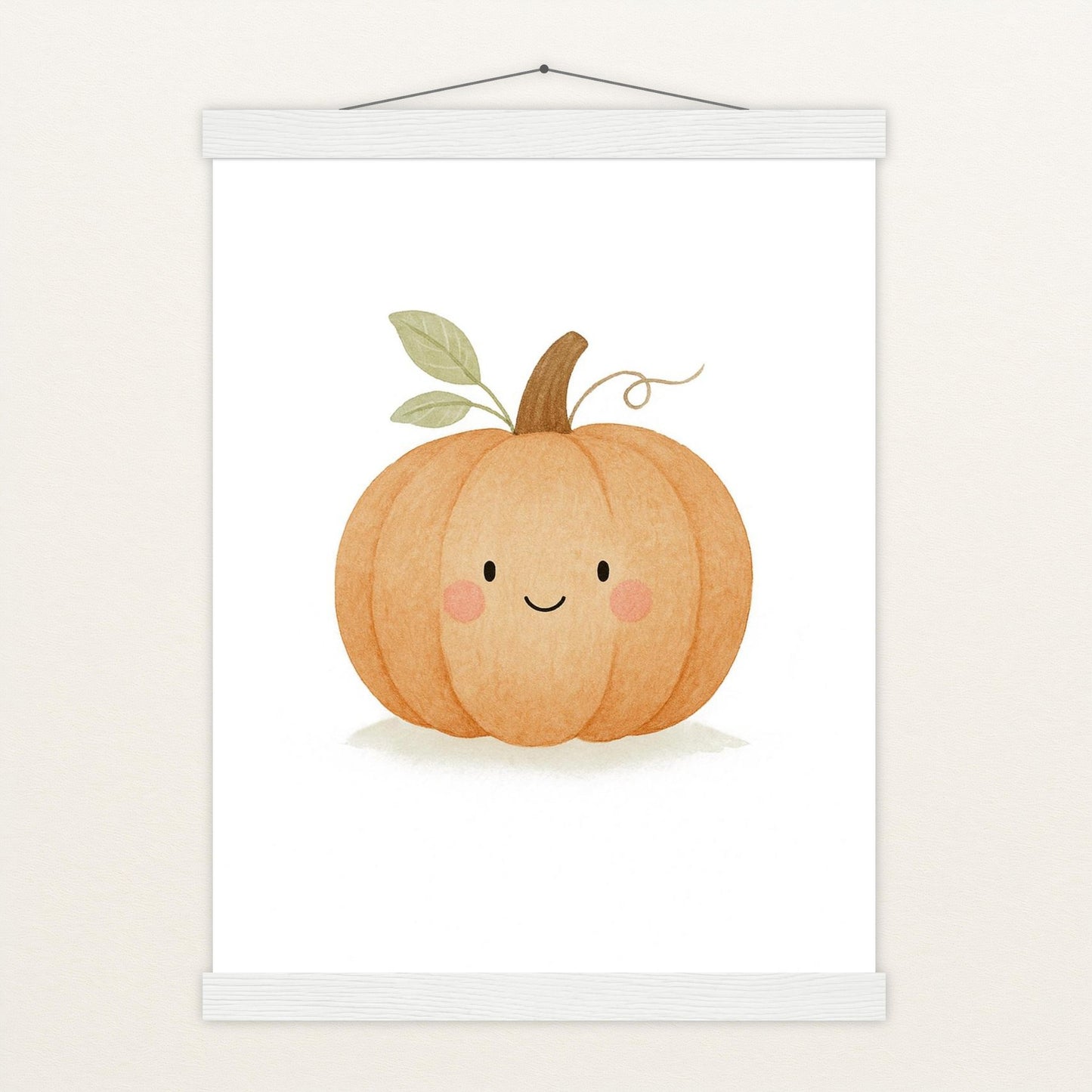 Gemüse: Kürbis Poster mit Leisten von tinylearner