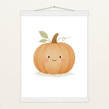 Gemüse: Kürbis Poster mit Leisten von tinylearner