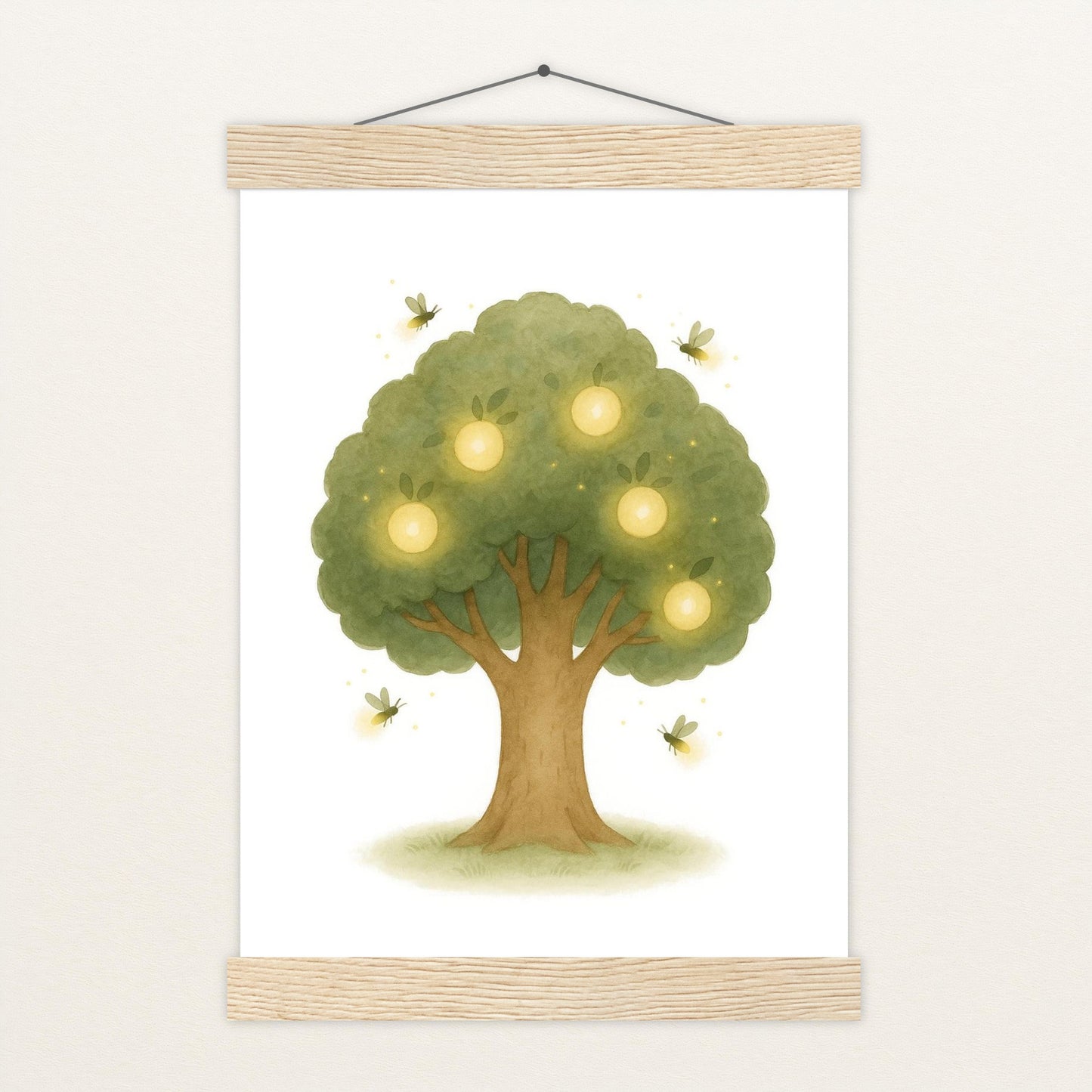 Leuchtbaum Poster mit Leisten von tinylearner