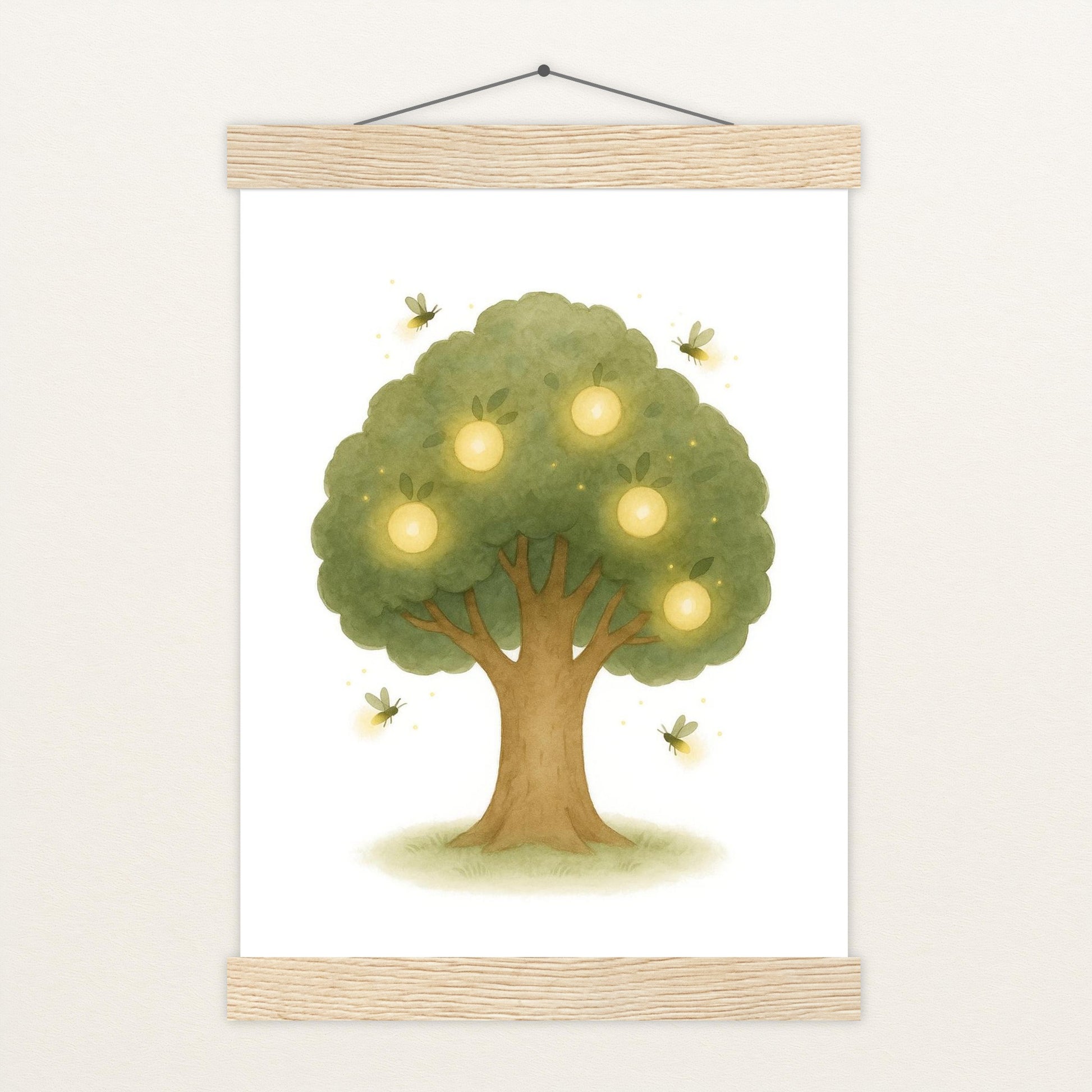 Leuchtbaum Poster mit Leisten von tinylearner