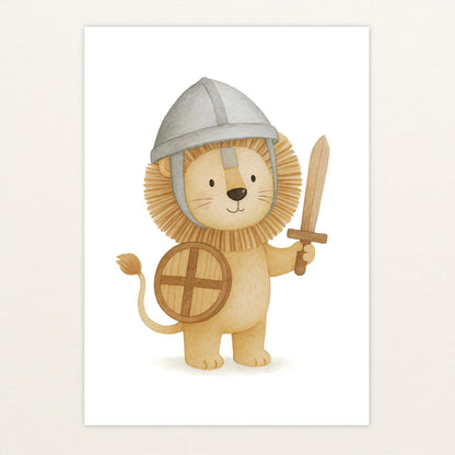 Leo der Löwe - Motiv: "Ritter" Poster von tinylearner