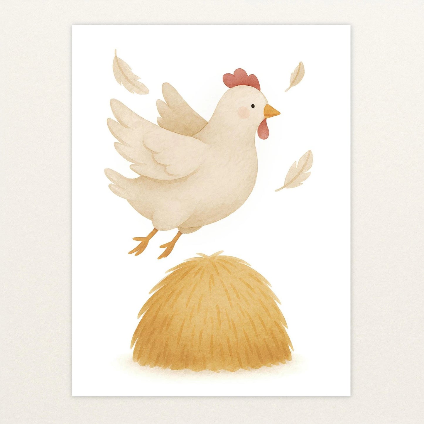 Hanni das Huhn - Motiv: "Heu" Poster von tinylearner