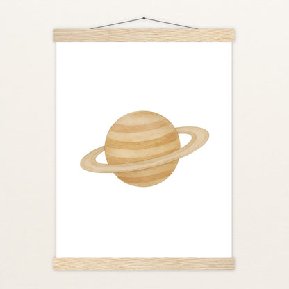 Saturn Poster mit Leisten von tinylearner