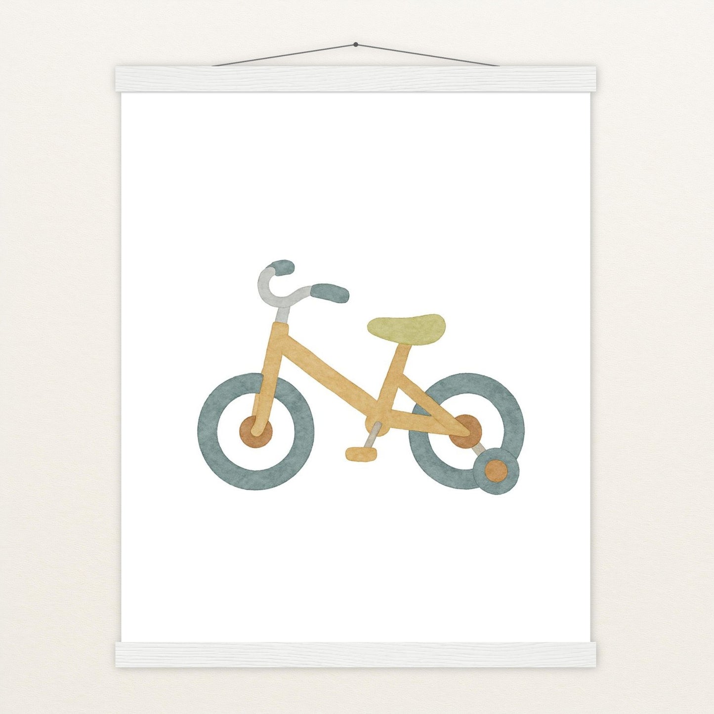 Fahrrad Poster mit Leisten von tinylearner