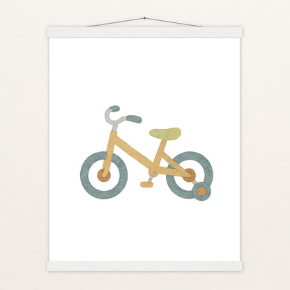 Fahrrad Poster mit Leisten von tinylearner
