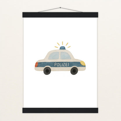 Polizei Poster mit Leisten von tinylearner