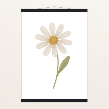 Gänseblümchen Poster mit Leisten von tinylearner