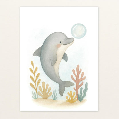 Dora der Delfin - Motiv: "Luftblase" Poster von tinylearner