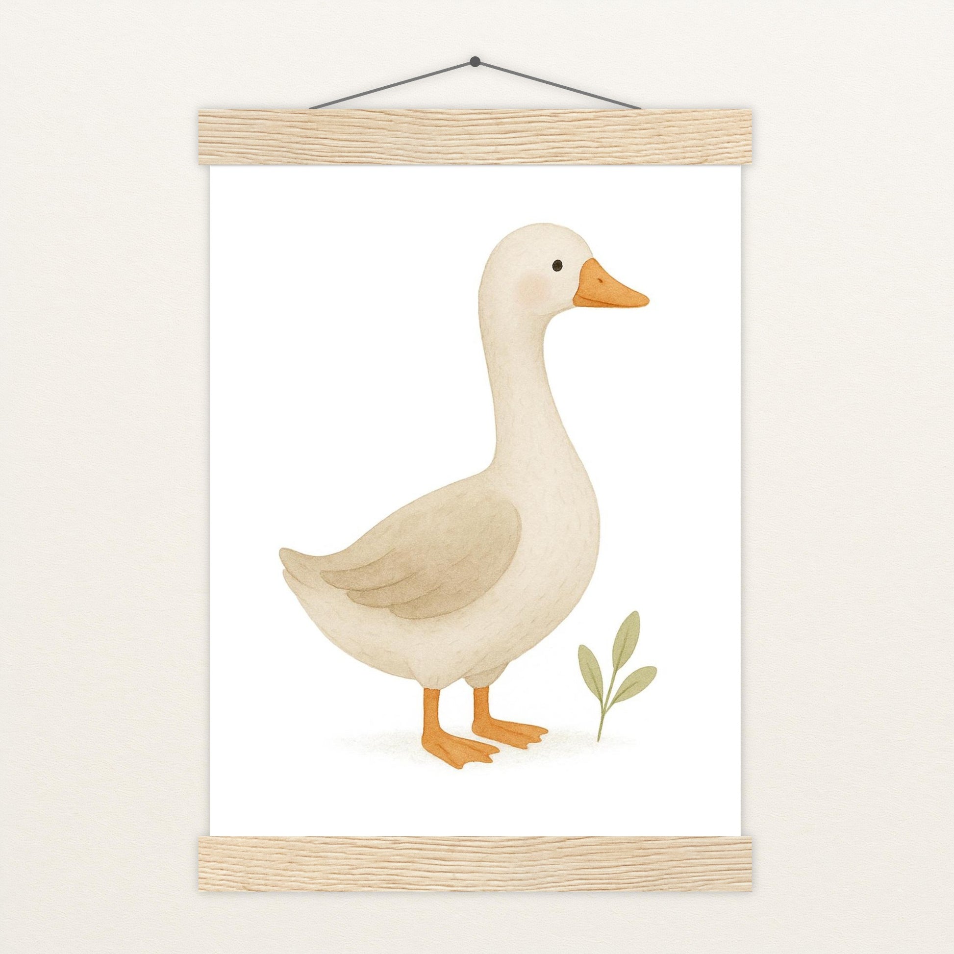 Gusi die Gans Poster mit Leisten von tinylearner