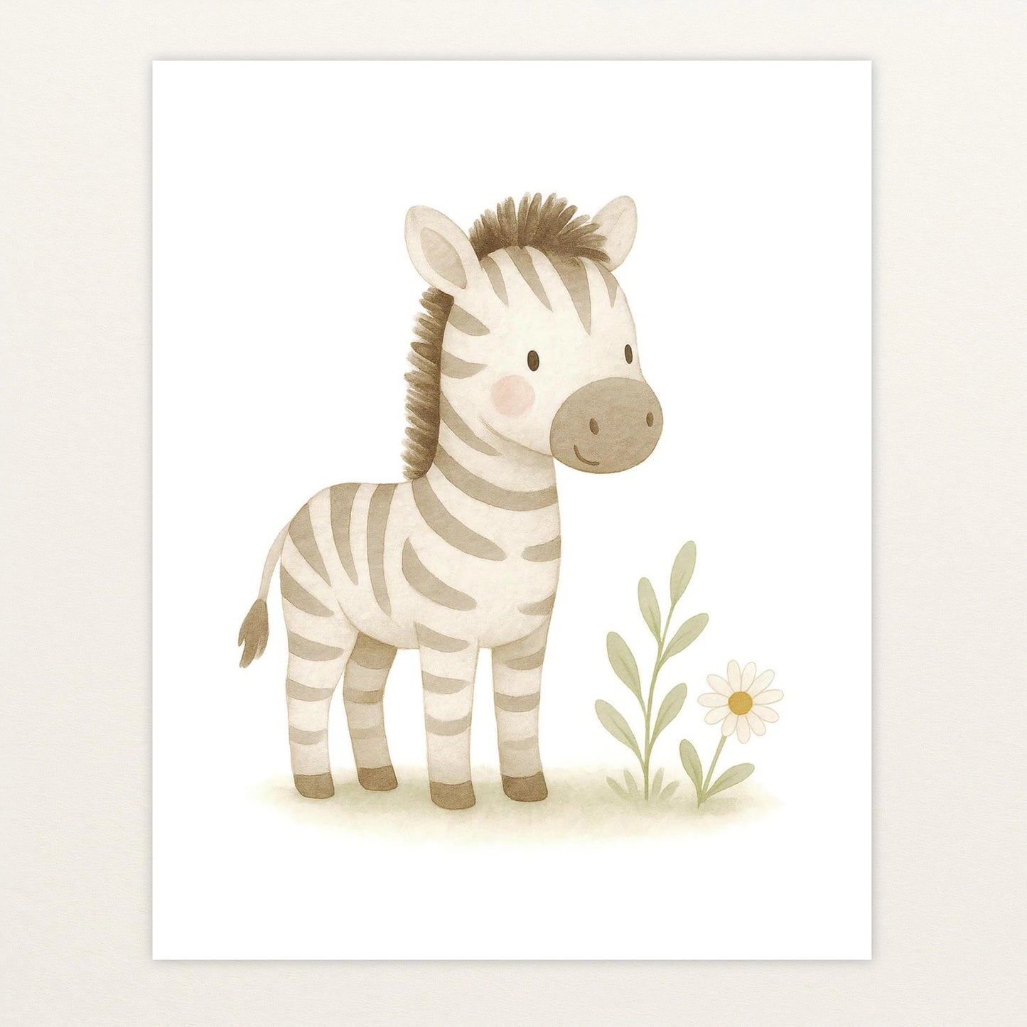 Zinni das Zebra Poster von tinylearner