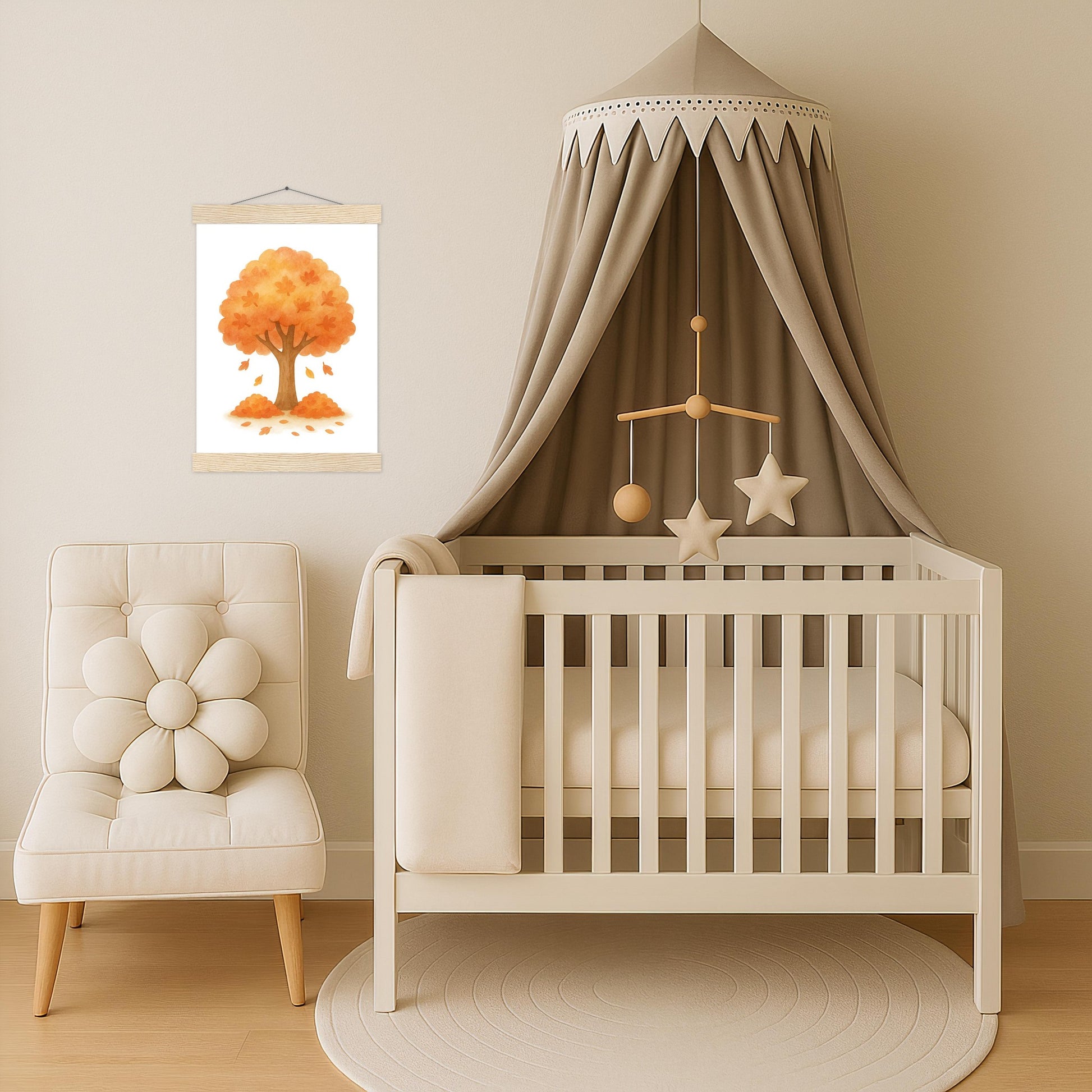 Ahornbaum Poster mit Leisten von tinylearner