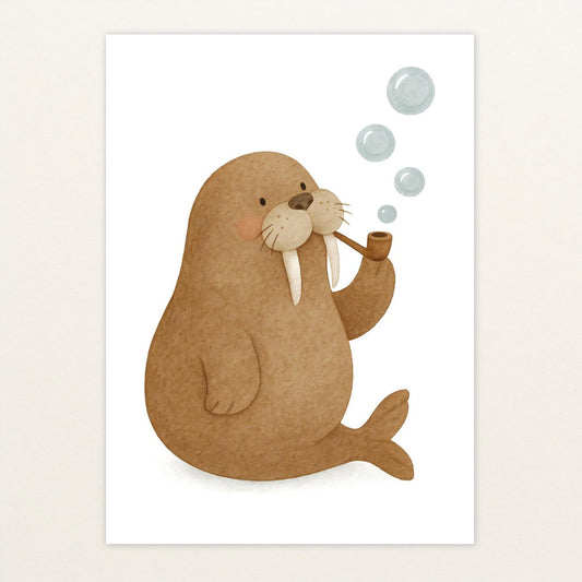 Wally das Walross - Motiv: "Blubbern" Poster von tinylearner