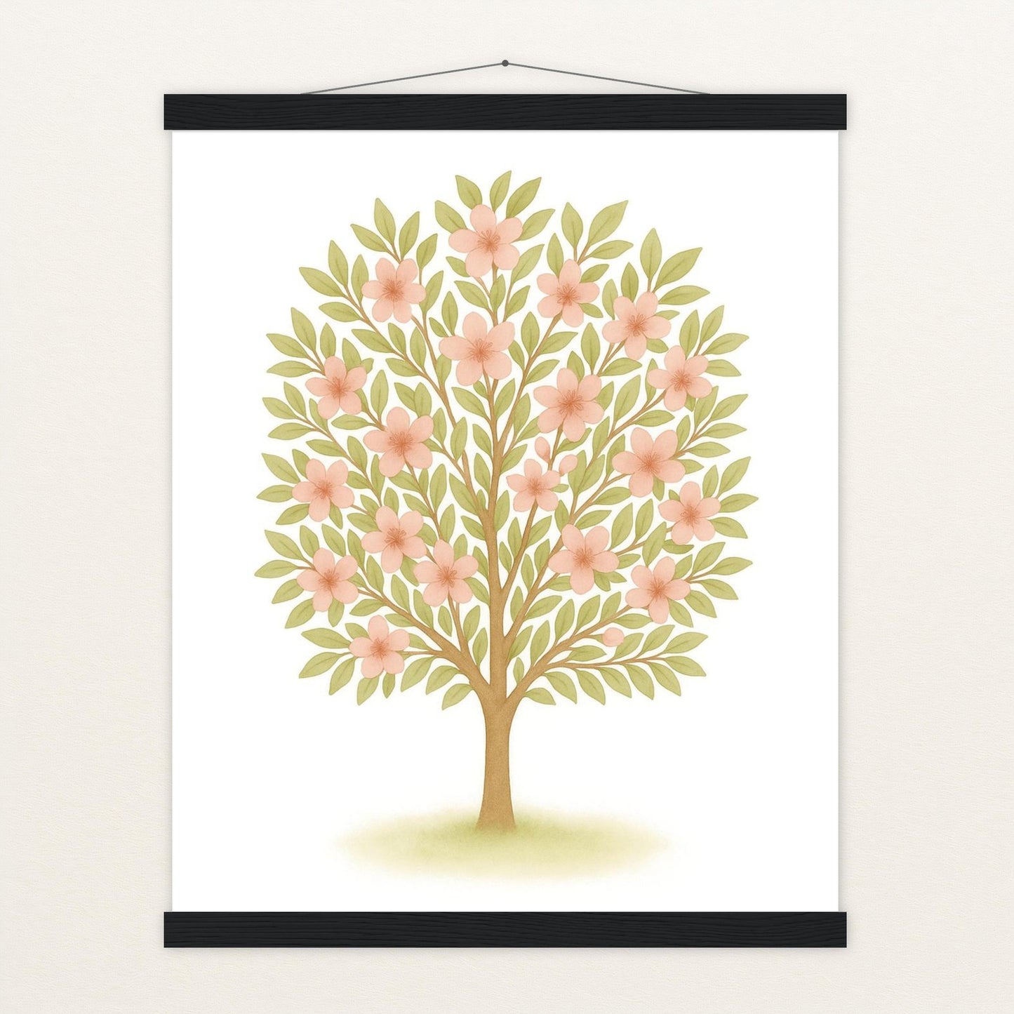 Kirschbaum Poster mit Leisten von tinylearner