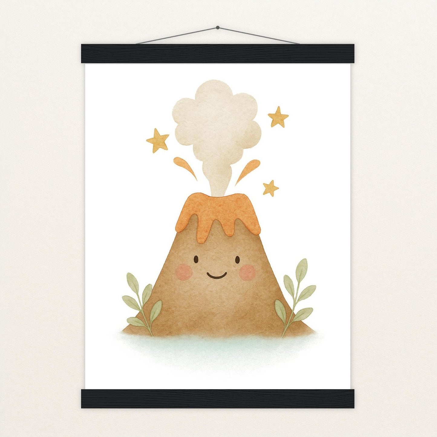 Vulkan Poster mit Leisten von tinylearner