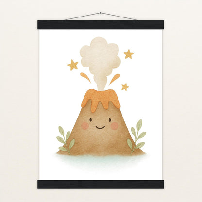 Vulkan Poster mit Leisten von tinylearner