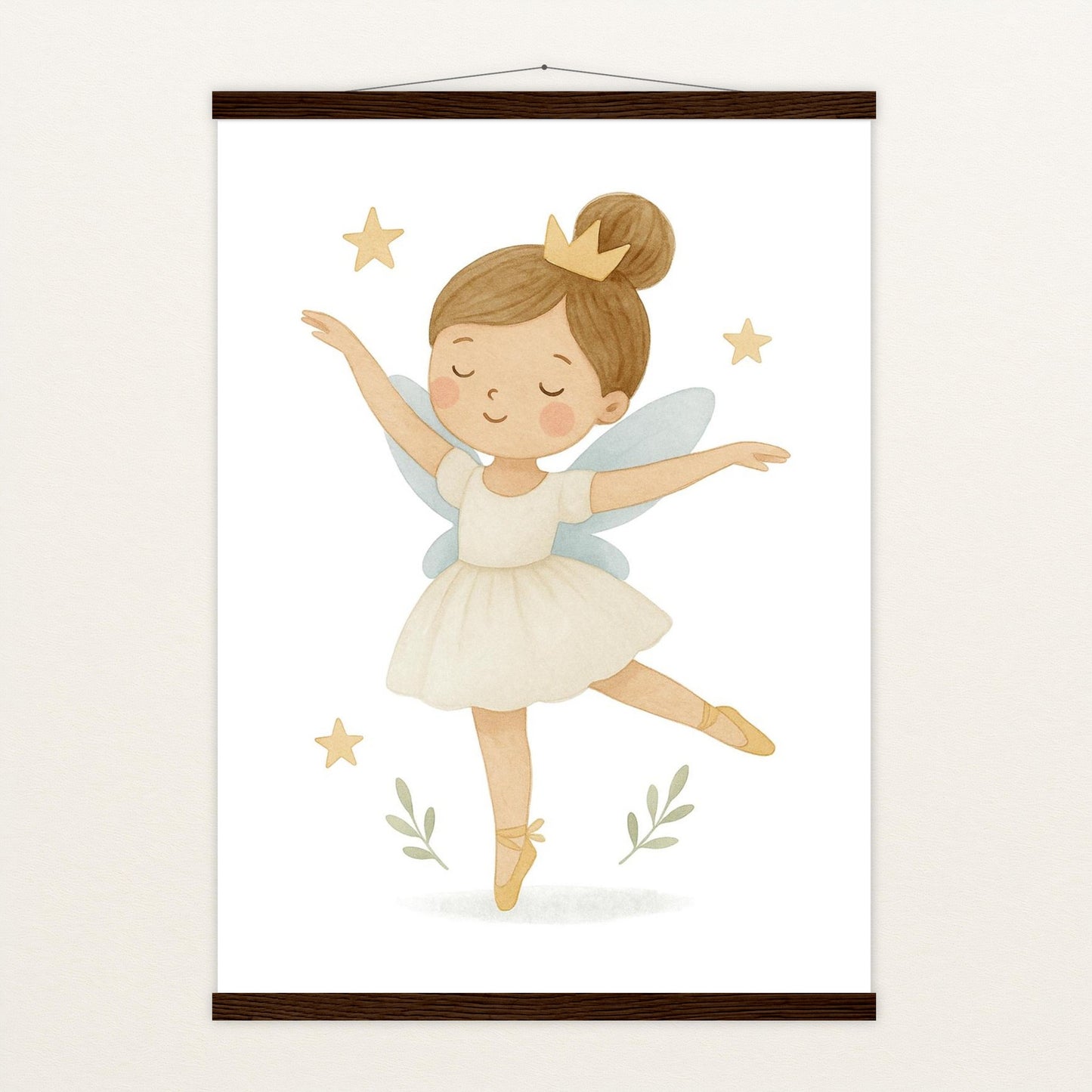 Fina die Fee - Motiv: "Ballett" Poster mit Leisten von tinylearner