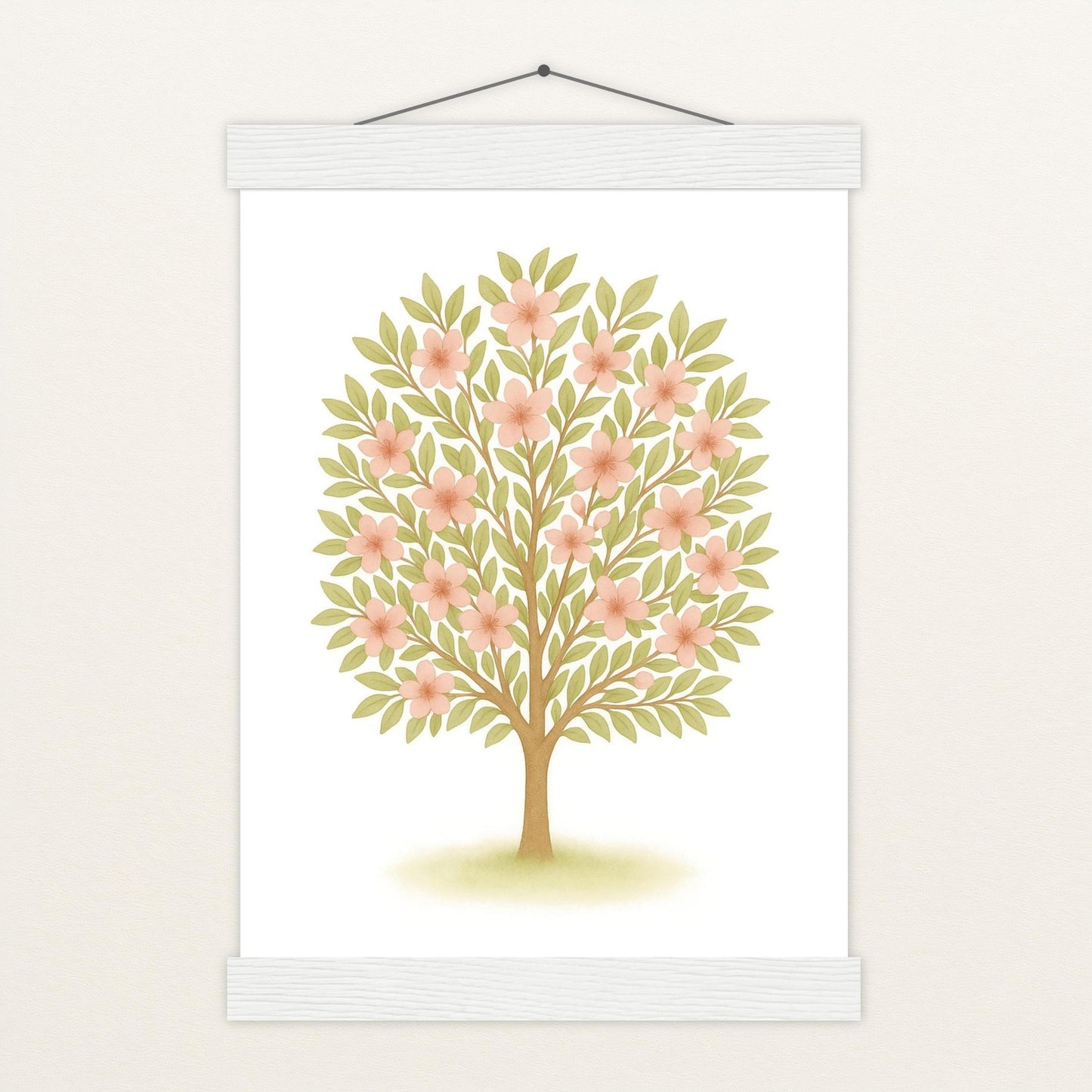 Kirschbaum Poster mit Leisten von tinylearner