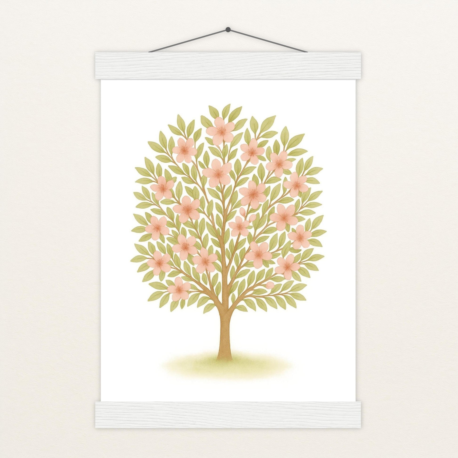 Kirschbaum Poster mit Leisten von tinylearner