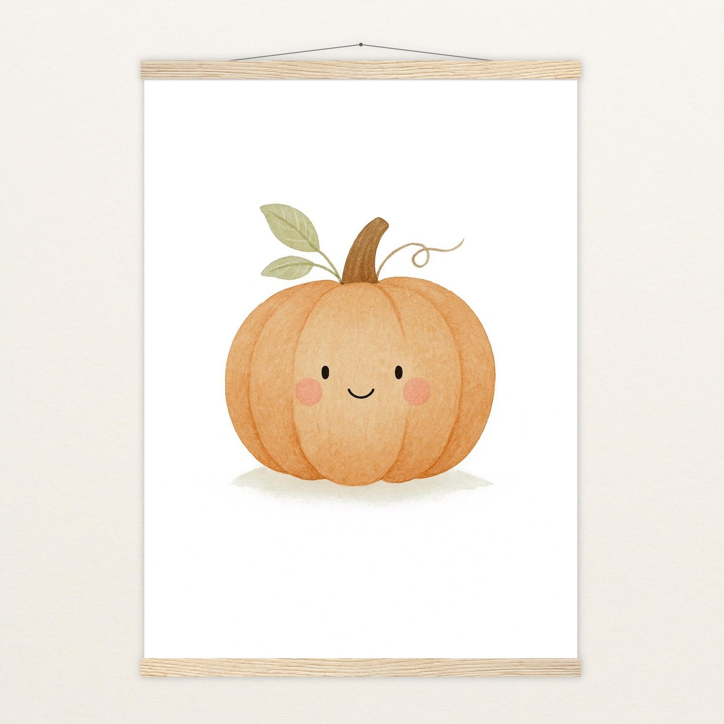 Gemüse: Kürbis Poster mit Leisten von tinylearner