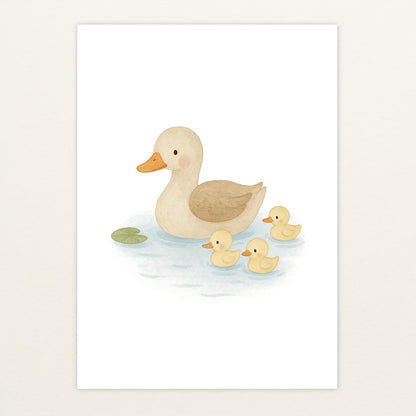 Gusi die Gans - Motiv: "Teich" Poster von tinylearner