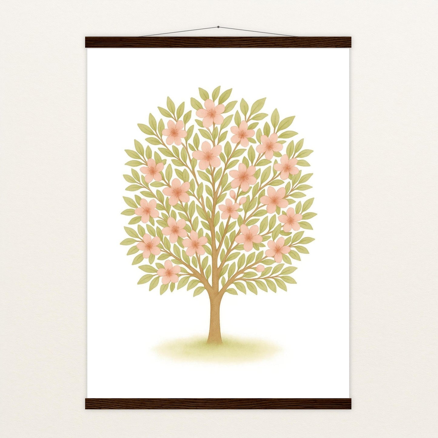 Kirschbaum Poster mit Leisten von tinylearner