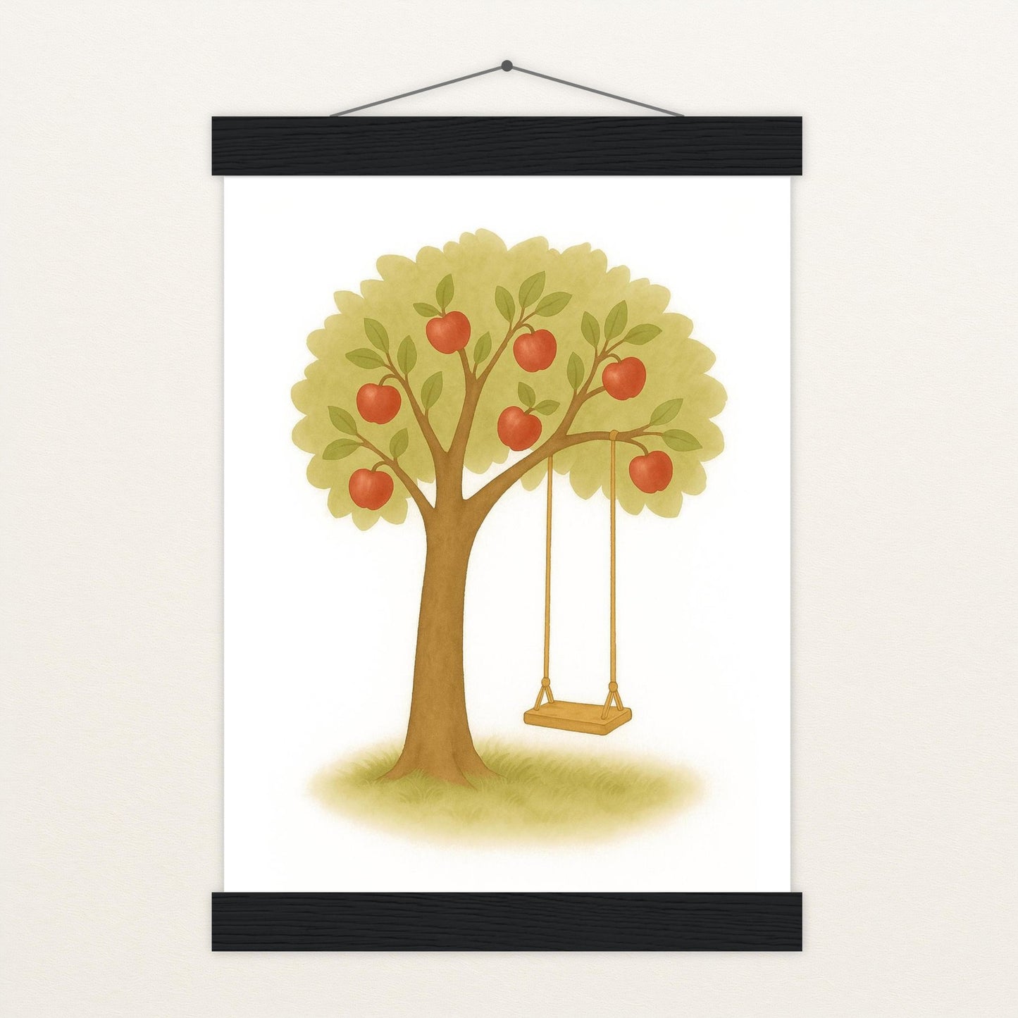 Apfelbaum Poster mit Leisten von tinylearner
