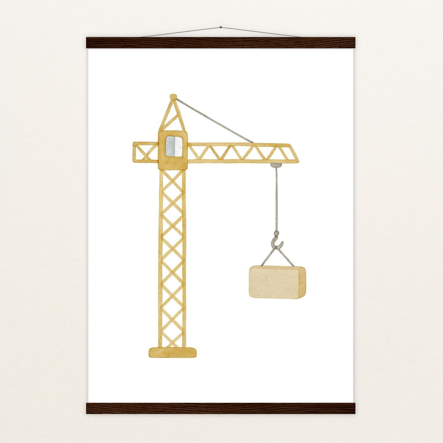 Kran Poster mit Leisten von tinylearner