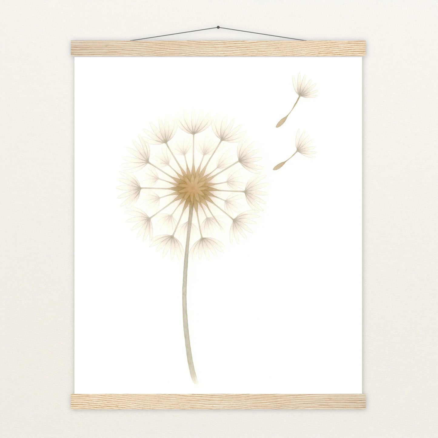 Löwenzahn Poster mit Leisten von tinylearner