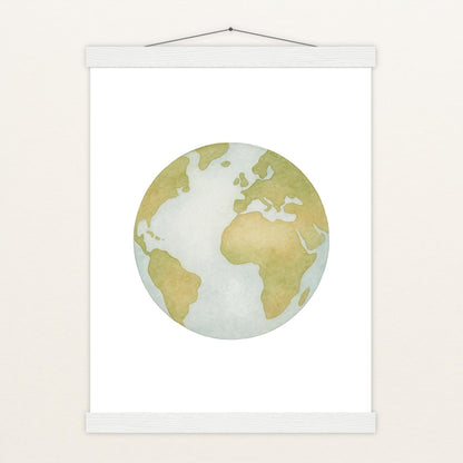 Erde Poster mit Leisten von tinylearner