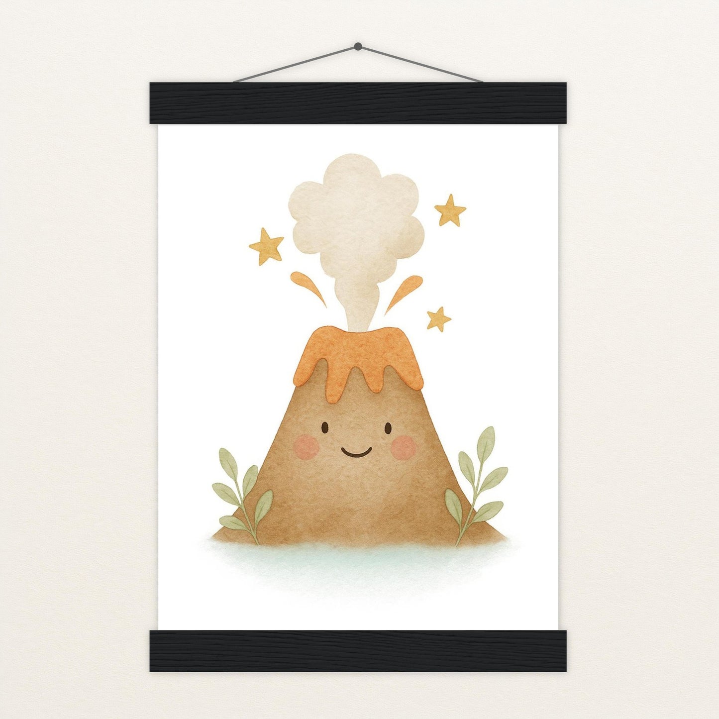 Vulkan Poster mit Leisten von tinylearner