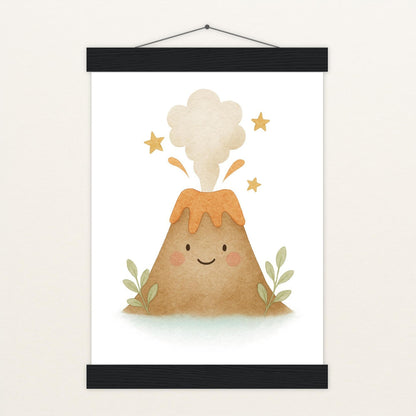 Vulkan Poster mit Leisten von tinylearner