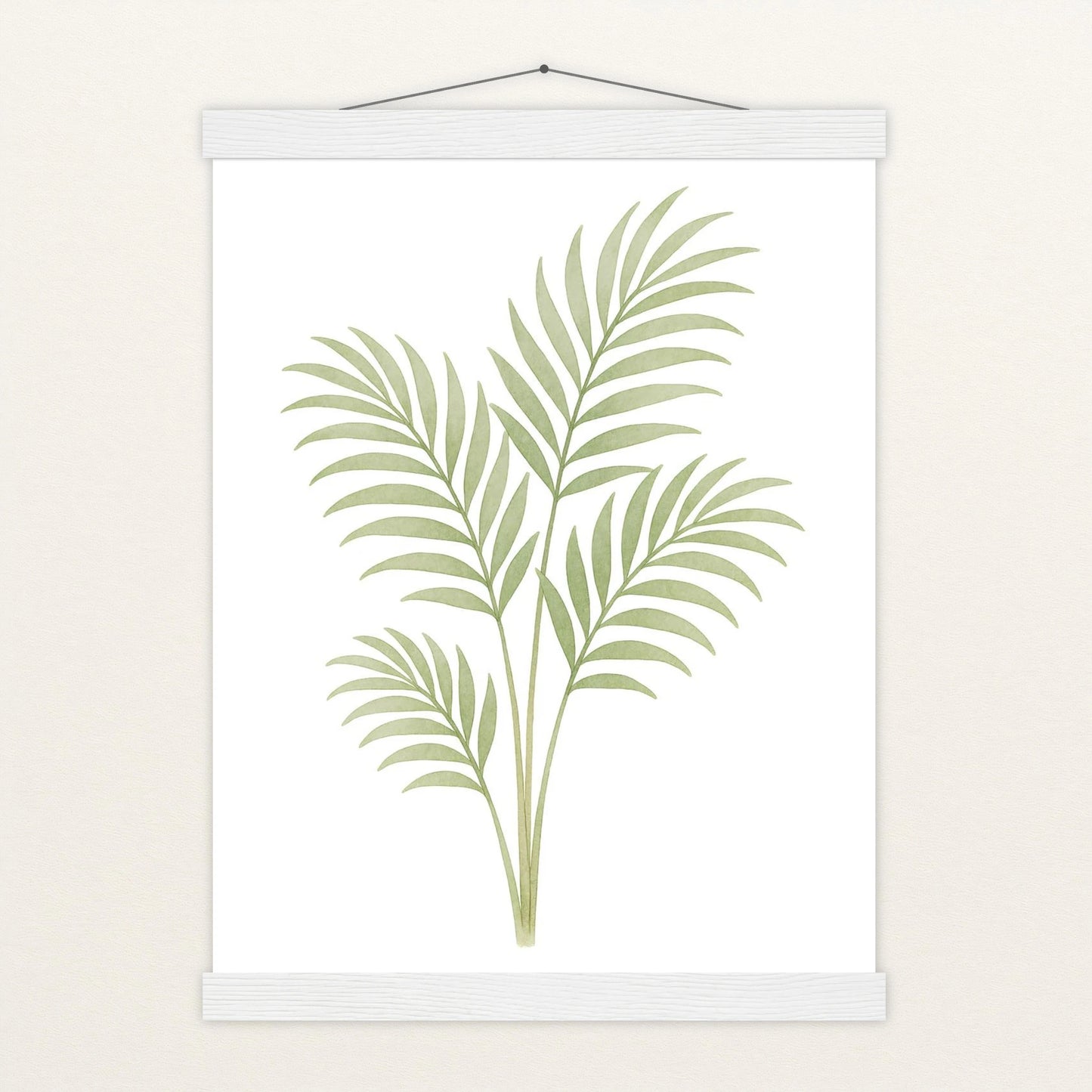 Howea-Blatt Poster mit Leisten von tinylearner