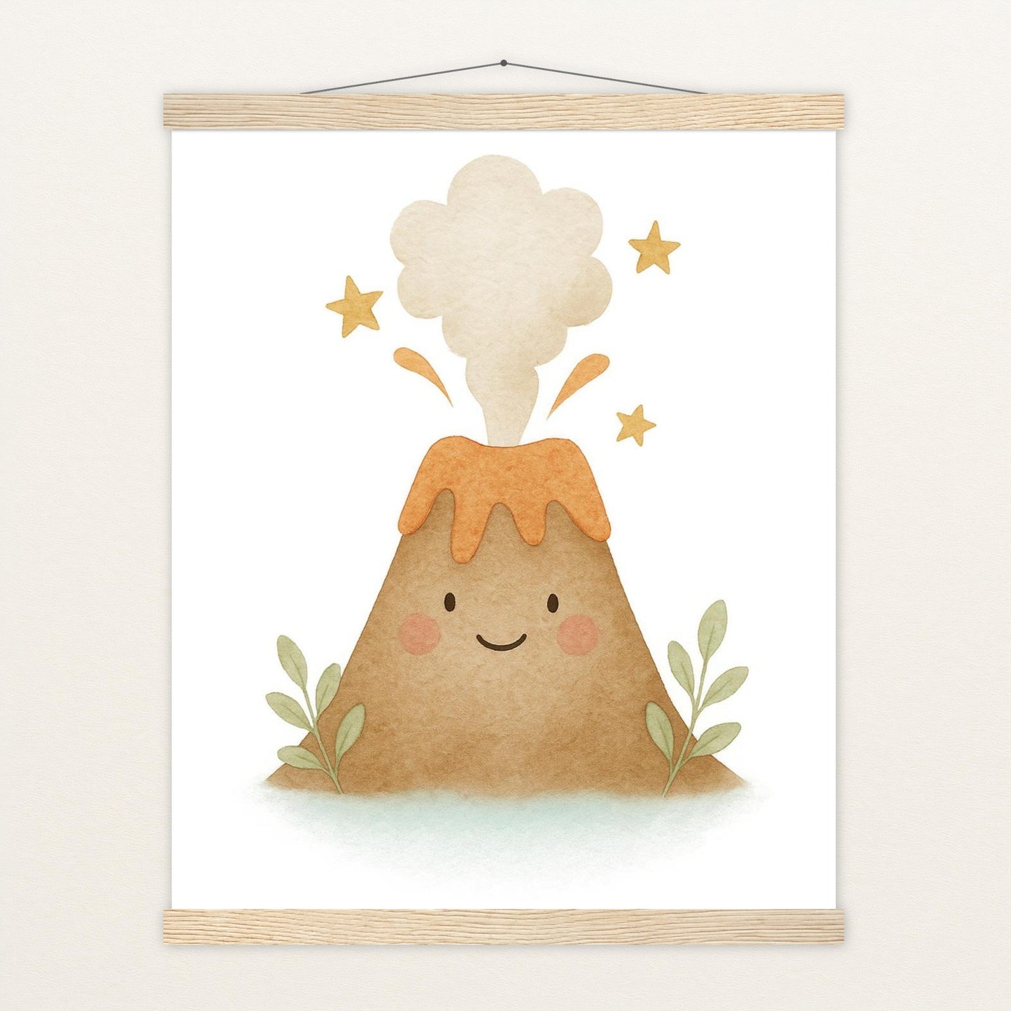 Vulkan Poster mit Leisten von tinylearner