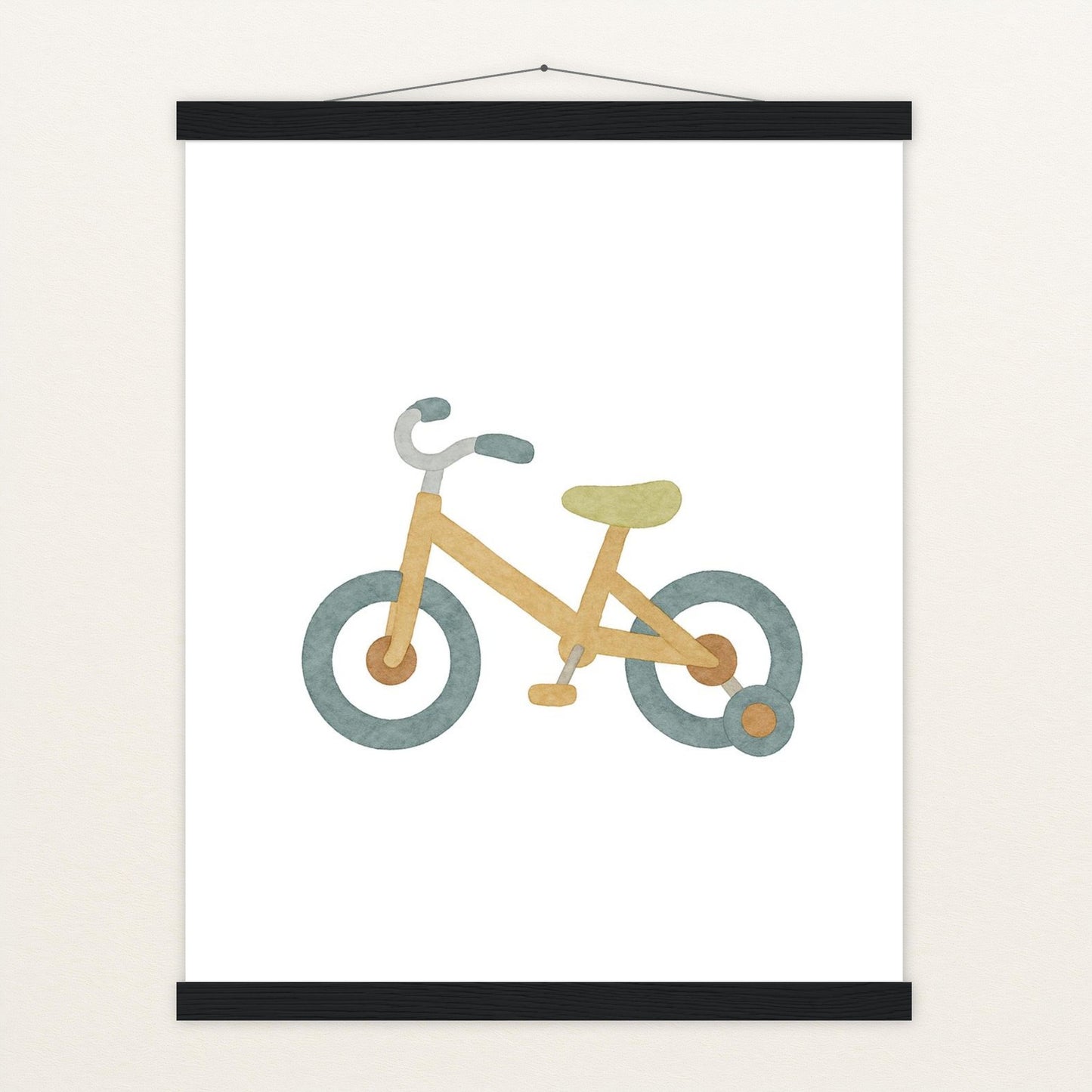Fahrrad Poster mit Leisten von tinylearner
