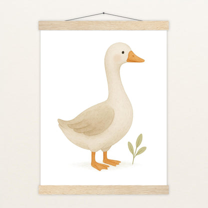 Gusi die Gans Poster mit Leisten von tinylearner