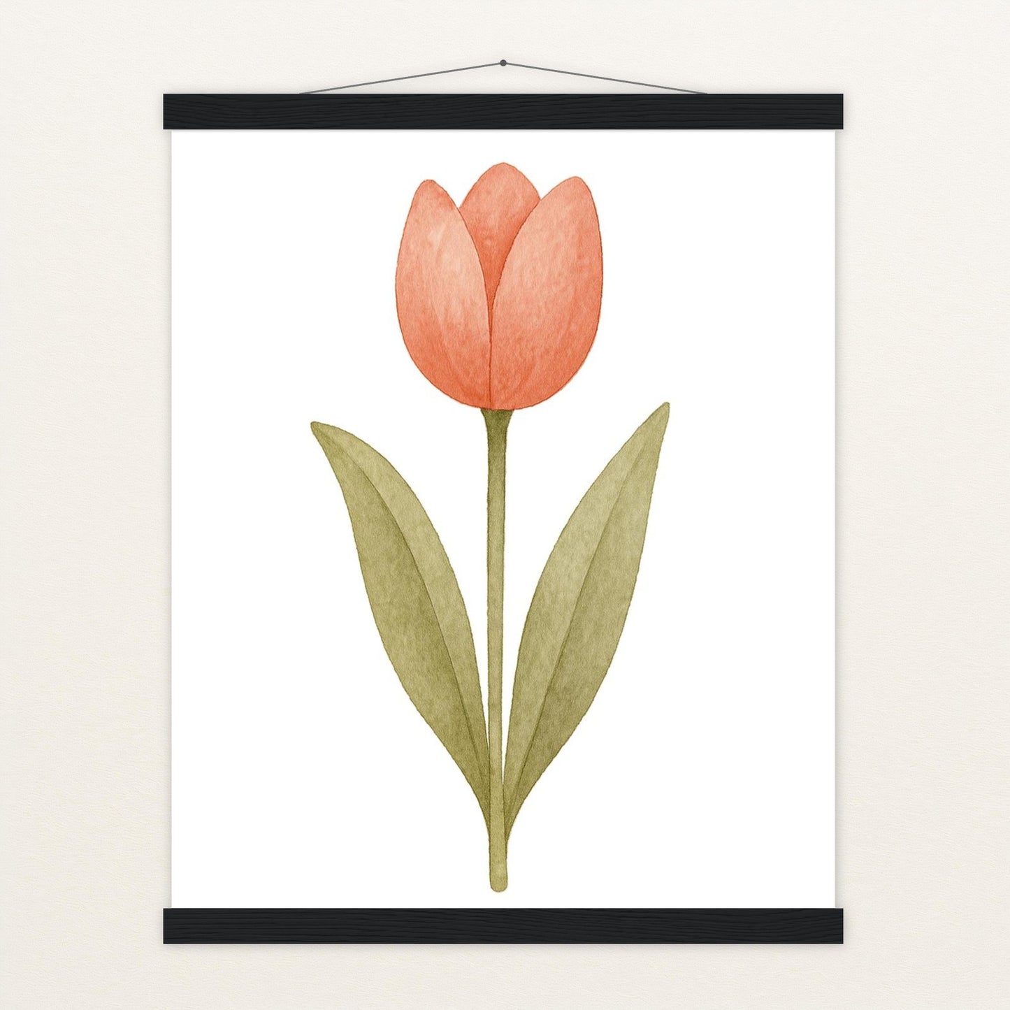 Tulpe Poster mit Leisten von tinylearner