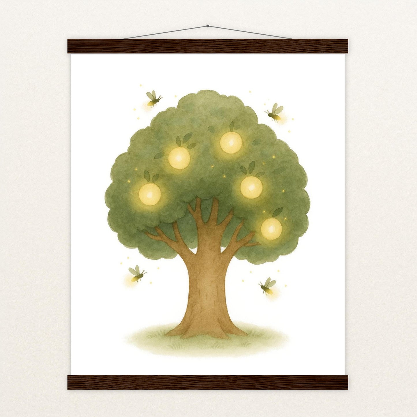 Leuchtbaum Poster mit Leisten von tinylearner